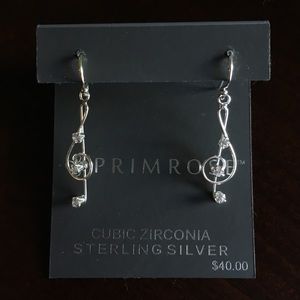 Silver Music Earrings
